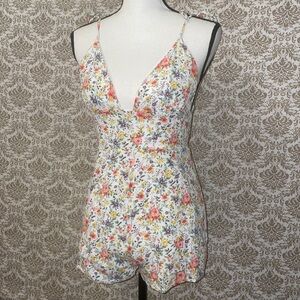 Forever 21 Floral Jumpsuit - Multicolor